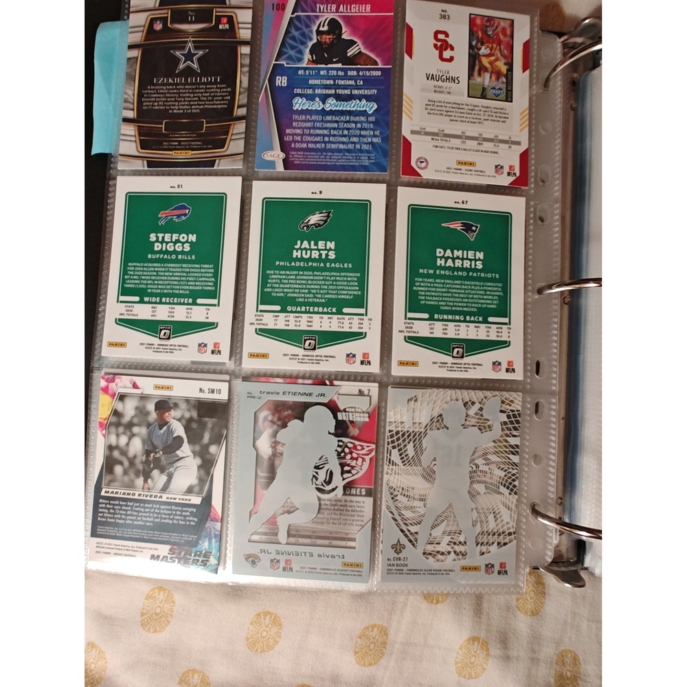 Sports Trading Card Lot Jalen Hurts Mariano Rivera Travis Etienne Stefon Diggs - Picture 3 of 4